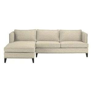 Williams Sonoma Home Hyde Sectional Loveseat, Right Arm, Coral 