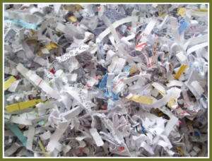 Shredded Paper 2 Oz. LETS RECYLE FOR A GREENER EARTH  