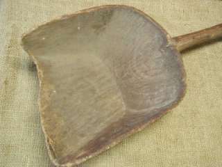 RARE Vintage Hand Carved Wooden Scoop Shovel  Antique  