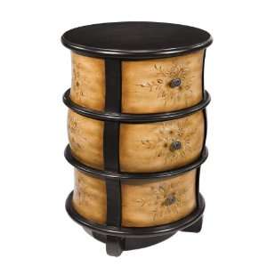   Capetown 3 Drawer Round Lamp Table 