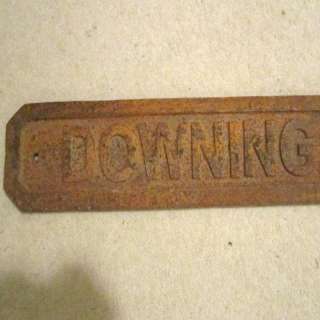 Antique Cast Iron Downing Street Sign   Famous Rare Sign  