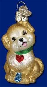 Miniature Puppy Old World Christmas Ornament  