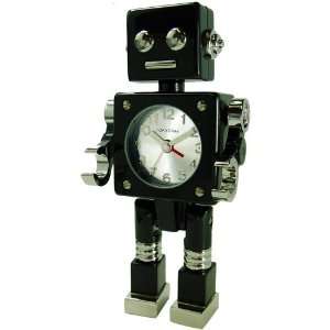  Rivet Robot Clock, Black