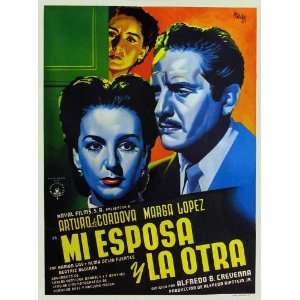  Mi esposa y la otra (1952) 27 x 40 Movie Poster Mexican 