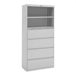   RG X Two Drawer Lateral File & Two High Open Shelves