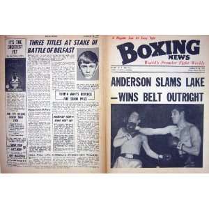  BOXING 1969 ANDERSON LAKE ALAN RUDKIN PRITCHETT DURAN 