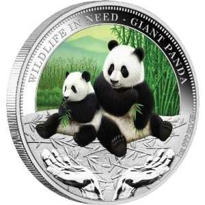 Tuvalu   2011   1$ Wildlife in Need Giant Panda Silver Coin Limited 