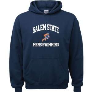   Navy Youth Mens Swimming Arch Hooded Sweatshirt