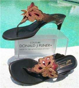 Donald Pliner~COUTURE~BEAD~LEATHER Shoe Sandal $325 NIB  