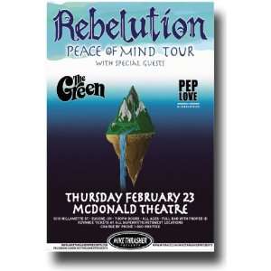  Rebelution Poster   Concert Flyer   Peace of Mind Tour 