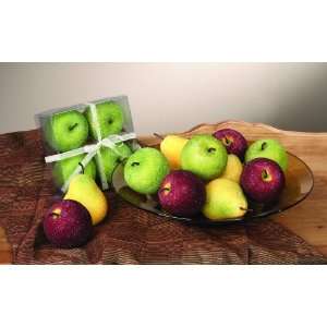  Decorative Sugar Covered Fruit  Green Apple by Tripar 