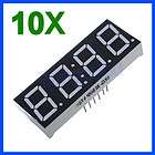 10 Pcs 0.56 7 Segment 4 Digit Super Red LED Display Common Anode Time 