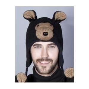  Black Bear Wool Pilot Animal Hat /limited edition 