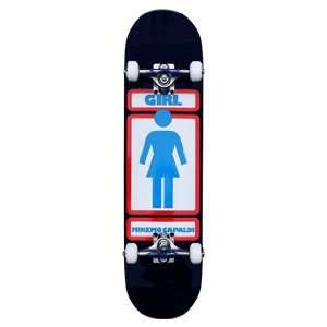  Girl Capaldi Woodies Solid Navy Skateboard Complete   7.75 
