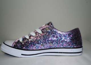 Gotta Flurt Glitter LaceUp Sneaker Multi Purple Mystiqu  