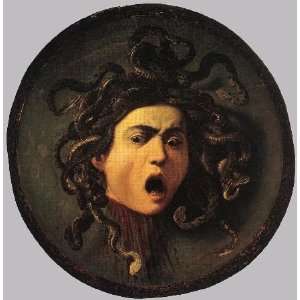   reproduction size 24x36 Inch, painting name Medusa, By Caravaggio