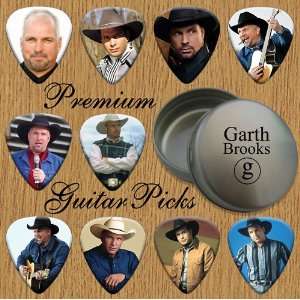  Garth Brooks 10 Premium Guitar Picks In Tin (0) Musical 