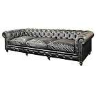 chesterfield tufted black leather smokers couch sofa only 2 limited