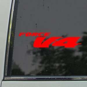  Honda Red Decal Force V4 Car Truck Bumper Window Red Sticker 