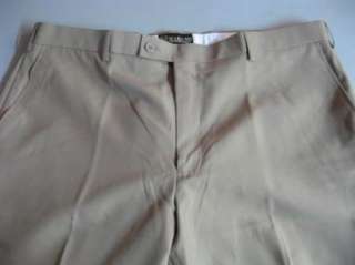 Mens HABAND Lightweight Flat Front Khaki Dress Pants Slacks W40 x L27 