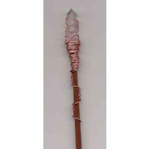  Handcrafted Magickal Wand with Crystal Point Everything 