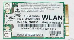 NEW Dell Latitude D520 Intel 3945 WLAN 802.11a/b/g Mini WM3945ABG 