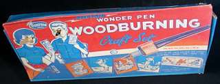 Vintage Electric Wonder Pen Woodburning Set 1950s/60s  
