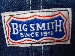 mens 60s BIG SMITH VINTAGE BIB OVERALLS 32x33 button fly work jeans 
