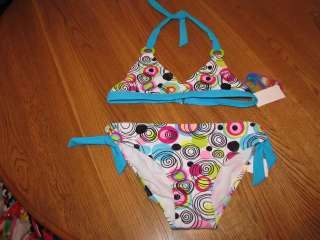Breaking Waves 14 girls 2 piece Bikini swim suit Bathing B571048 NWT 