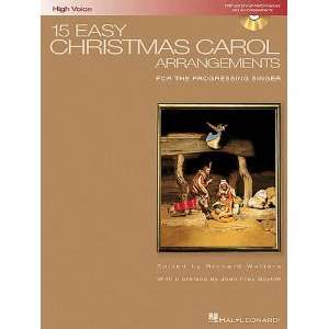  15 Easy Christmas Carol Arrangements   High Voice   Book 