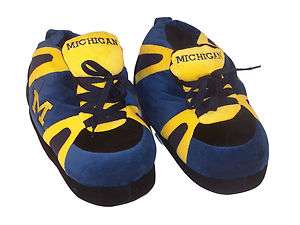 NCAA Slippers Michigan Wolverines Mens  Womens Sneaker Boot Slippers 