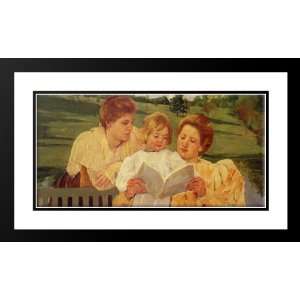  Cassatt, Mary, 40x24 Framed and Double Matted The Garden 