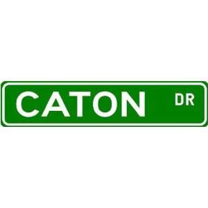 CATON Street Name Sign ~ Family Lastname Sign ~ Gameroom, Basement 