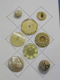 cream yellow colors largest is 1.5 diameter (yellow clear lucite 