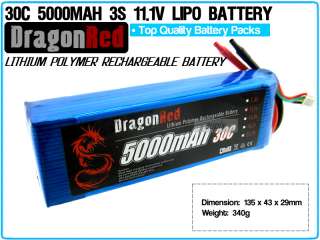  dragonred 5000mah 3s 11 1v 30c lipo battery capacity 5000mah 