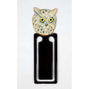   Handpainted White Snowy Owl Bird Bookmark (Set Of 12)