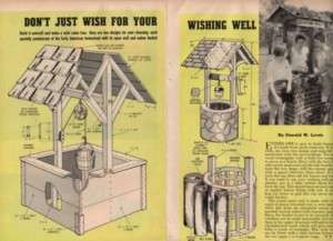 HOW TO BUILD A WISHING WELL 2 DESIGNS EARLY AMERICAN  