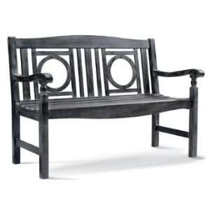  Weathered Outdoor Bench   White   Grandin Road Patio 