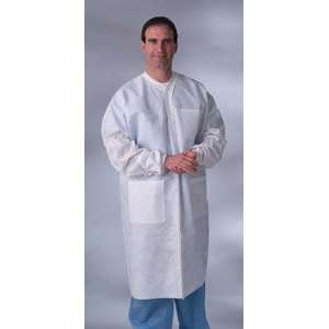 SMS Lab Coats with Knit Collar & Cuffs   White SMS Lab Coat   Small 
