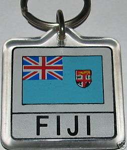 Republic of the Fiji Islands, Viti Flag Key Chain NEW  