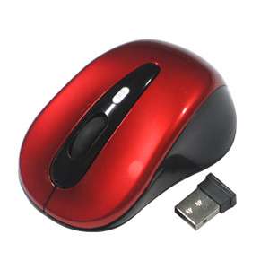 Mini USB Optical Wireless Coldless Mouse Mice For Toshiba Acer Red 