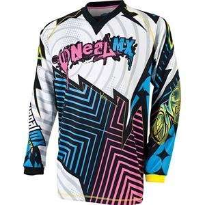  ONeal Racing Mayhem Jersey   2010   Small/White/Neon 