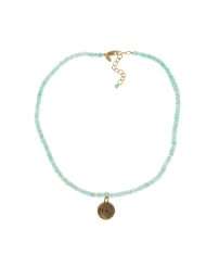 14k Gold over Sterling Silver Peace Apatite Necklace