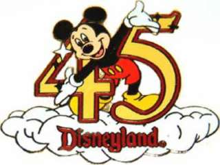 DISNEY DLR 45TH ANNIVERSARY SET MICKEY MOUSE CLOUD PIN  