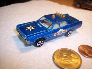 1970 Majorette #9 Plymouth Fury Police Patrol Car #216   Made in 