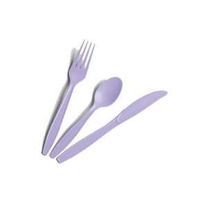  Solid French Lilac Plastic Forks