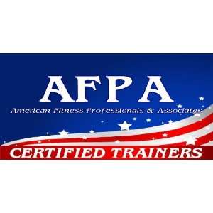    3x6 Vinyl Banner   Gym Personal Trainer AFPA 
