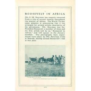   1909 Pictures of Theodore Roosevelt Hunting in Africa 