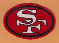 SAN FRANCISCO 49ERS LARGE 5 inch LOGO JACKET JERSEY PATCH UNSOLD STOCK 