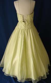 Ball Gown Dress Party Prom Evening Pageant L Lime 2X 18  